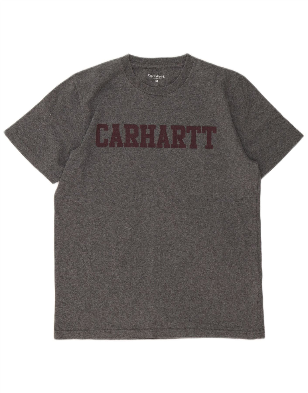 Carhartt Hombre Camiseta Gráfica Top Algodón Gris Medio