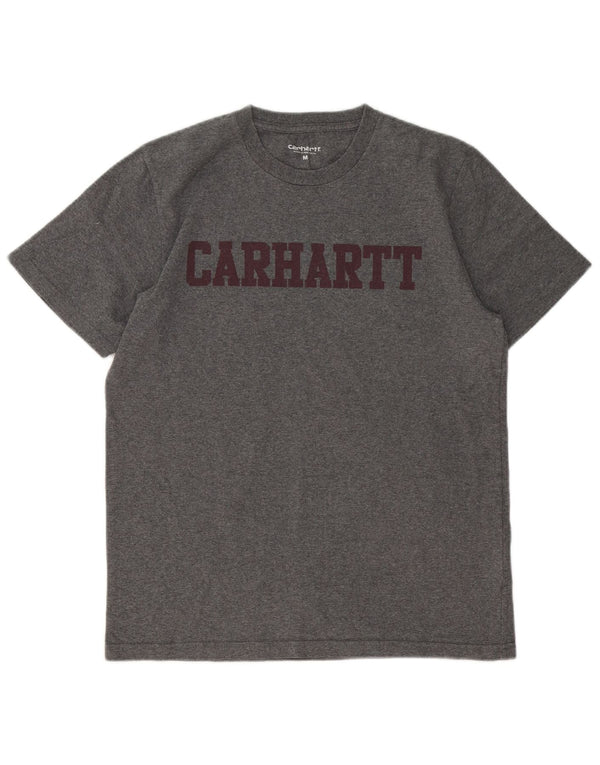 Carhartt Hombre Camiseta Gráfica Top Algodón Gris Medio