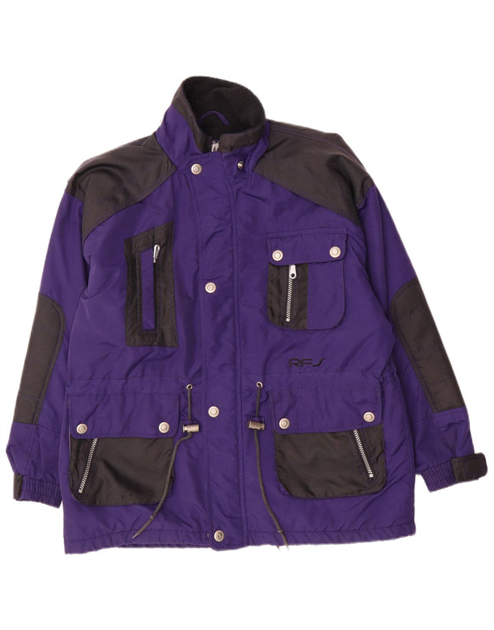 Rodeo Chaqueta cortavientos para niño 11-12 años Nailon color block morado