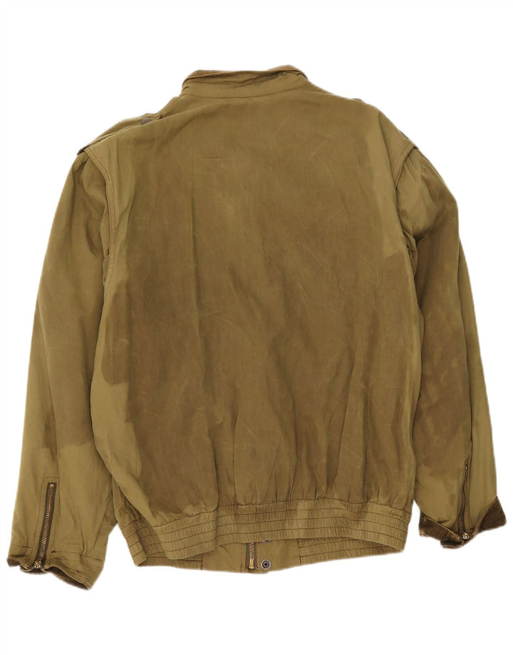VINTAGE Mens Military Jacket UK 38 Medium Khaki