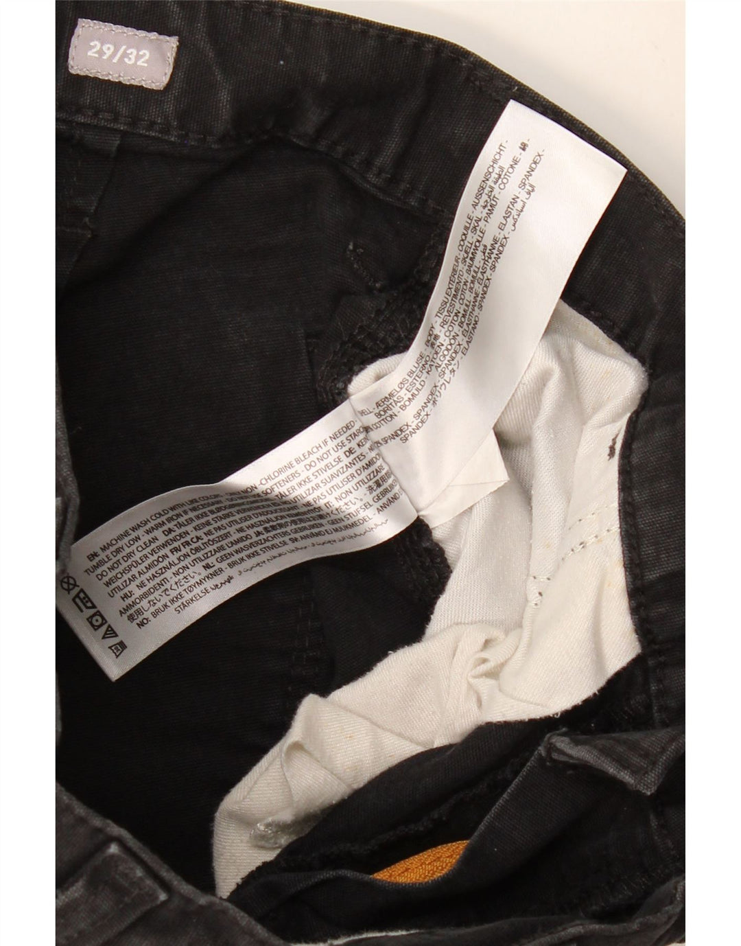 ARIAT Pantalones cargo rectos de ajuste relajado para hombre W29 L32 Algodón negro