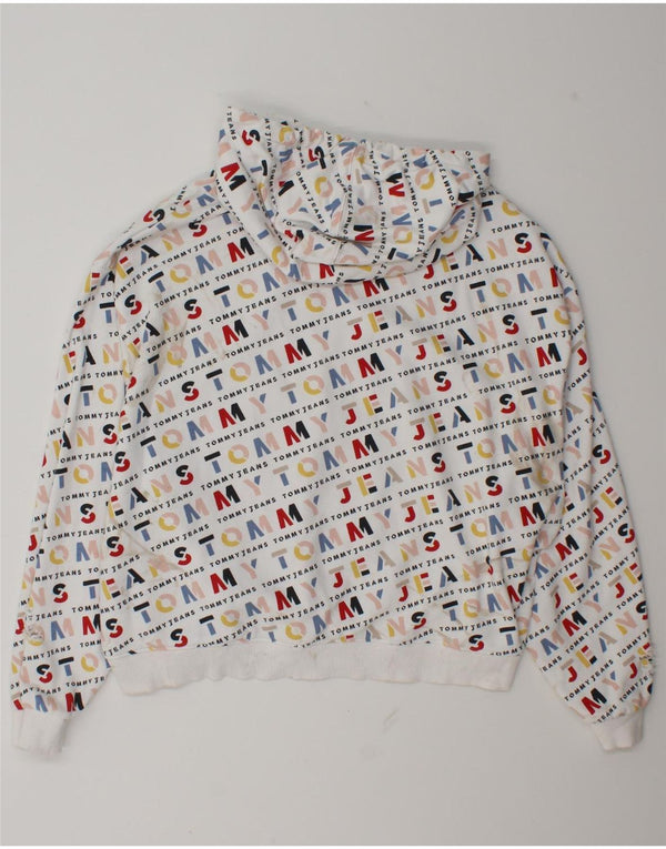 Tommy Hilfiger Jersey con capucha extragrande gráfico para mujer UK 18 XL Algodón blanco