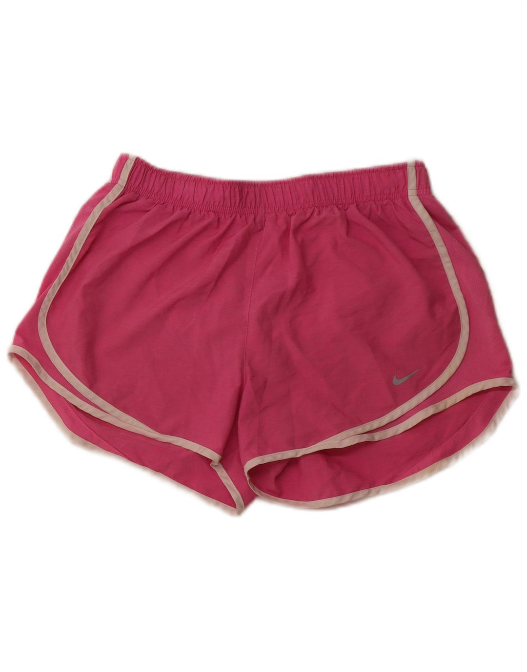 NIKE Pantalones cortos deportivos Dri Fit para mujer UK 12 Poliéster rosa medio