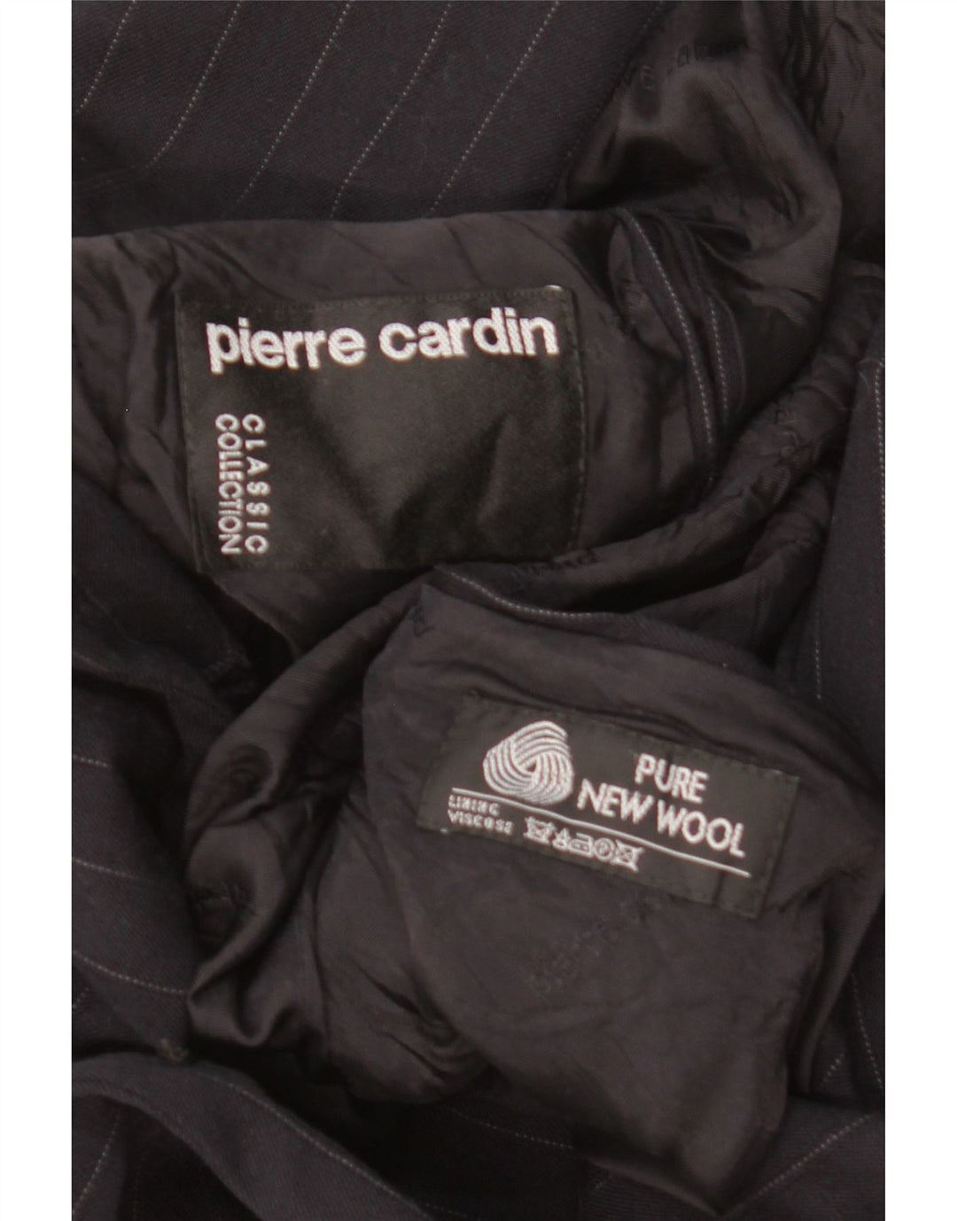 Pierre Cardin Chaqueta tipo blazer con doble botonadura para hombre UK 40 Large Black