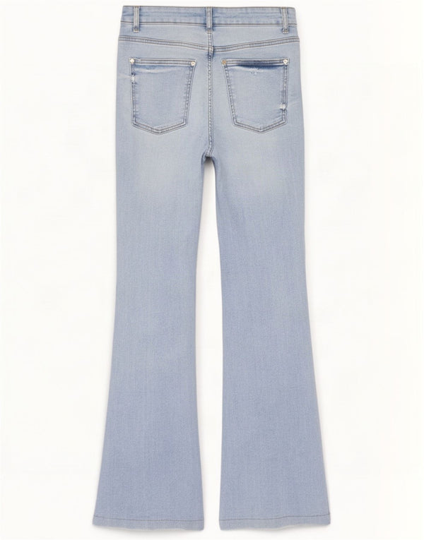 Zara Jeans Acampanados Para Mujer EU 38 Small W28 L32 Algodón Azul