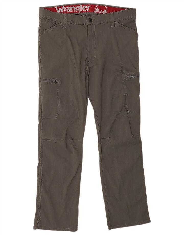 WRANGLER Pantalón cargo recto para hombre W36 L30 Nylon gris