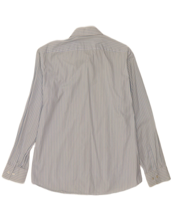 Camisa Hugo Boss Hombre Talla 43 17 XL Algodón Rayas Azules