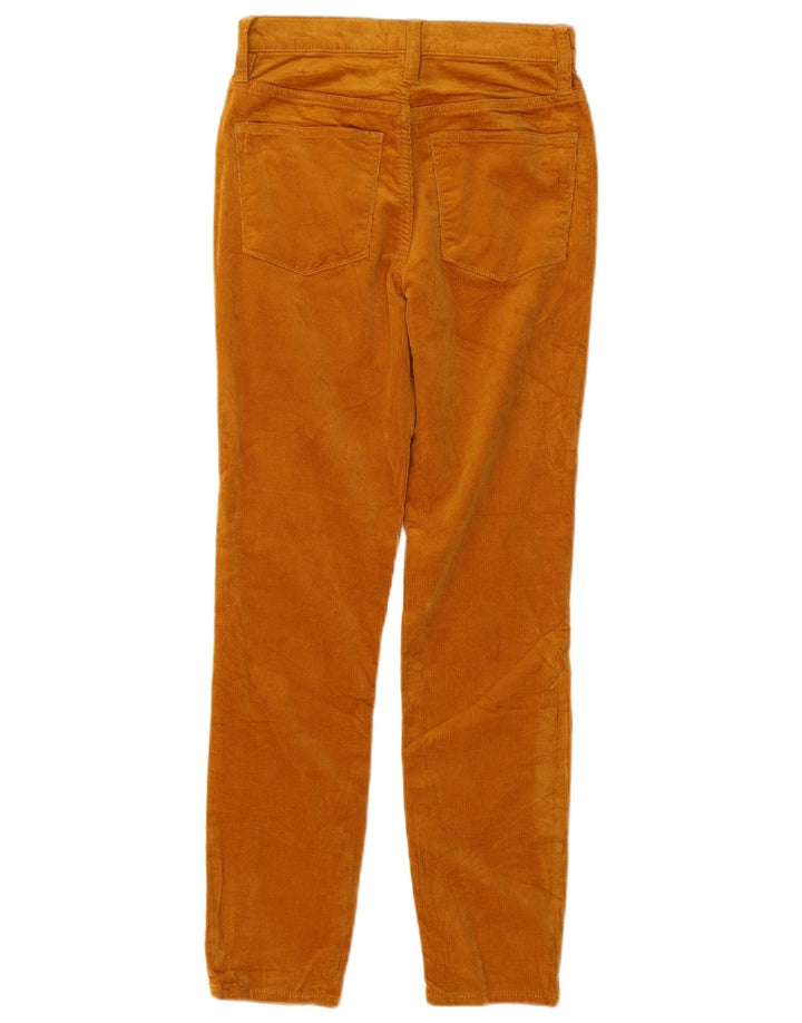 J. CREW Pantalones de pana ajustados de cintura alta para mujer W24 L28 Algodón marrón
