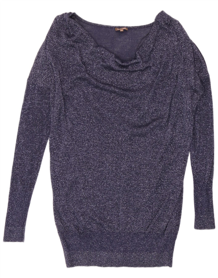 Phase Eight - Jersey para mujer con cuello barco, talla 40, talla M, viscosa, color azul marino