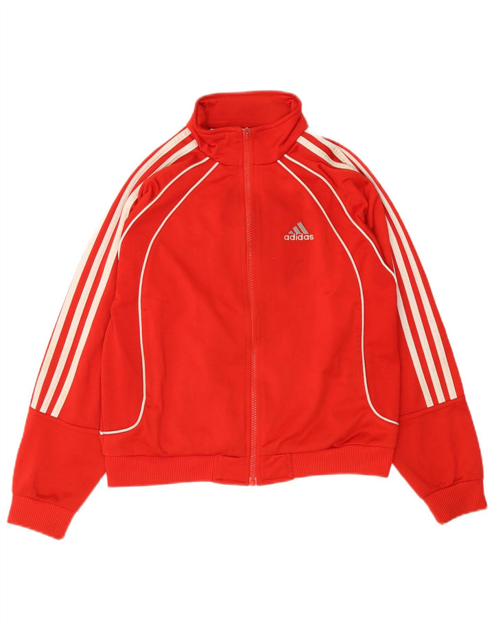 Adidas - Chaqueta de chándal para niña, 11-12 años, color rojo
