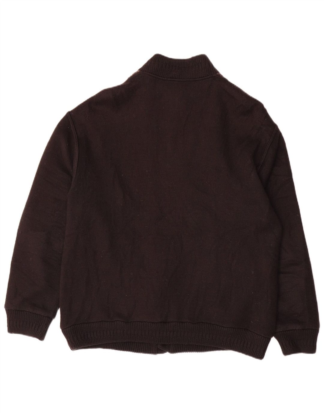 LUCIANO CHIARI Cárdigan para hombre IT 52 Large Lana geométrica negra