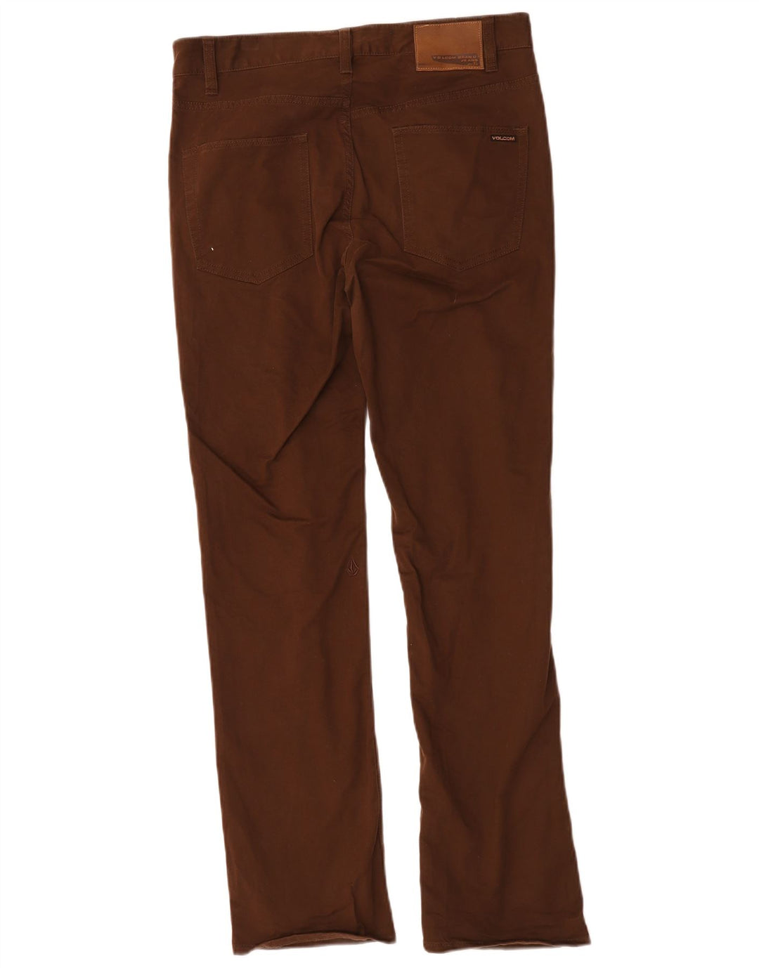 Volcom Pantalón casual recto Solver para hombre W30 L31 Algodón marrón
