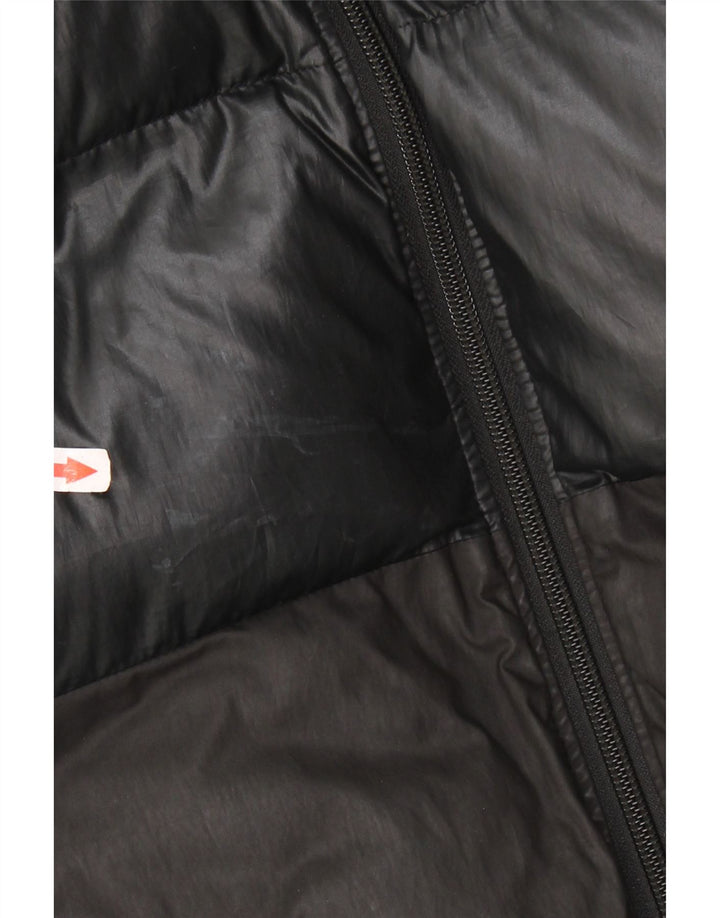 ADIDAS Chaqueta acolchada con capucha para mujer UK 46 Grande Poliéster color negro