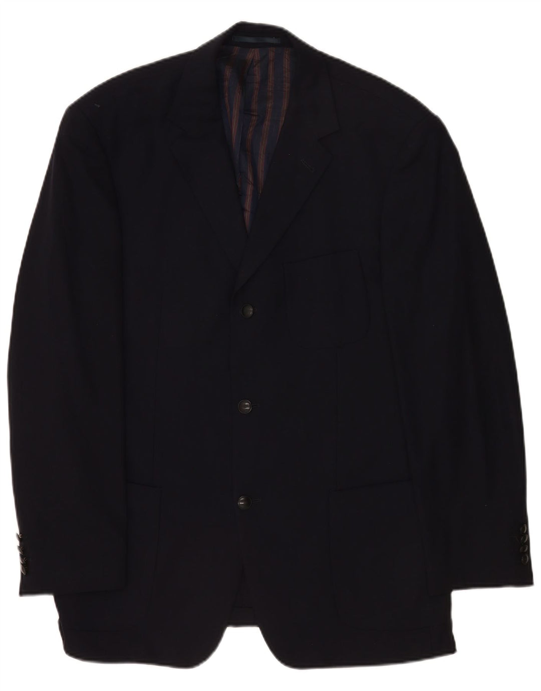 Hugo Boss Chaqueta tipo blazer de 3 botones para hombre EU 52 XL Azul marino Lana virgen
