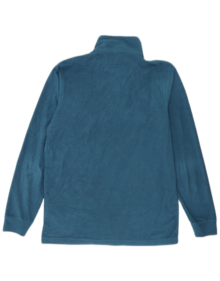 Brugi Hombre Jersey De Forro Polar Con Cremallera Y Cuello Grande Azul