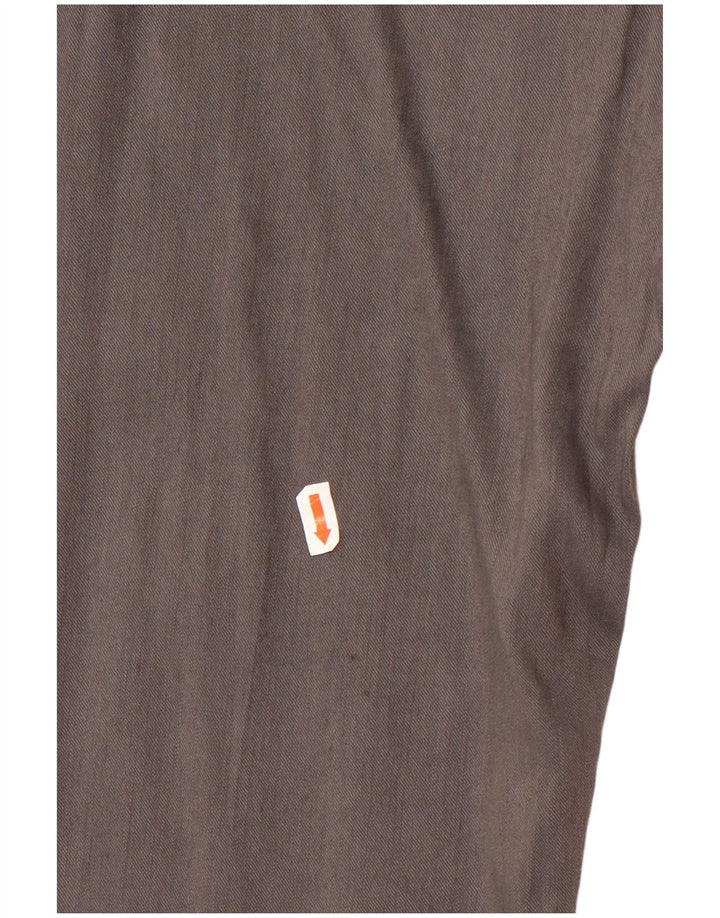 Jigsaw Pantalones chinos ajustados para mujer UK 12 Medium W32 L28 Grey Linen