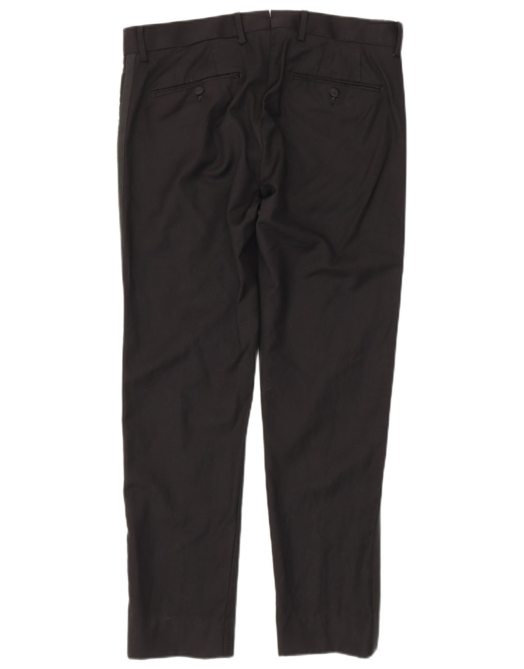 Gutteridge Pantalón de traje ajustado para hombre IT 48 Medium W32 L29 Poliéster negro