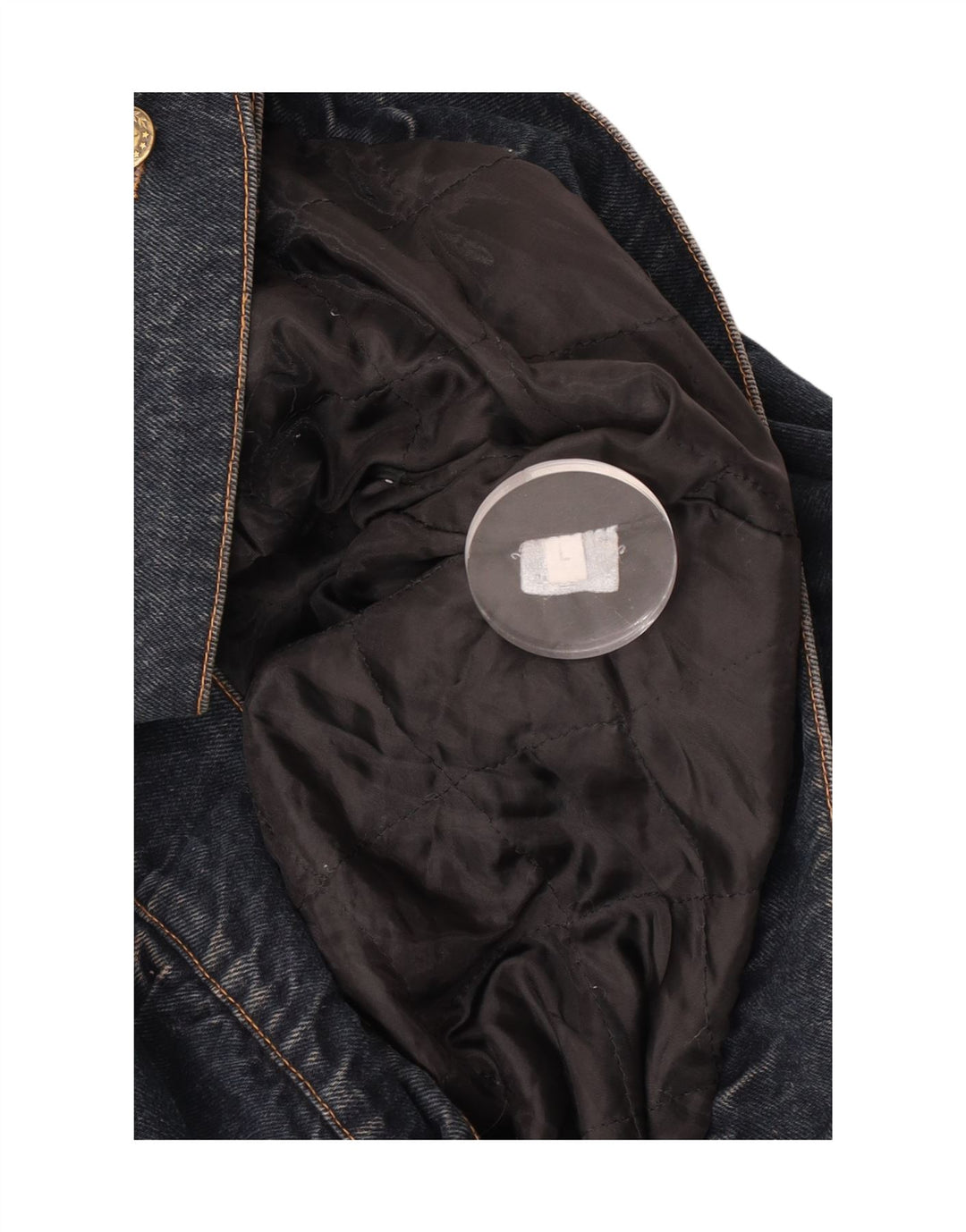 Vintage mujer chaqueta de mezclilla Reino Unido 16 azul grande