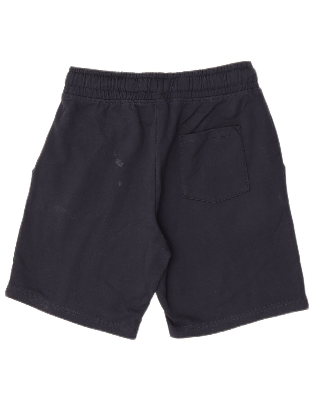 Vintage hombres gráfico deporte pantalones cortos medio azul marino algodón