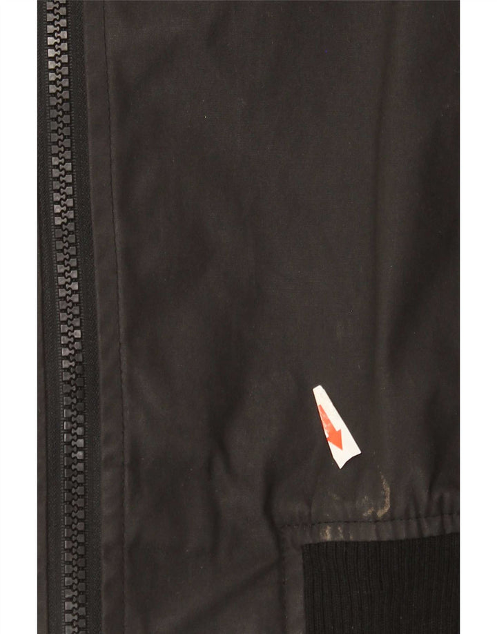 Superdry Chaqueta Bomber para Hombre UK 38 Mediana Algodón Negro