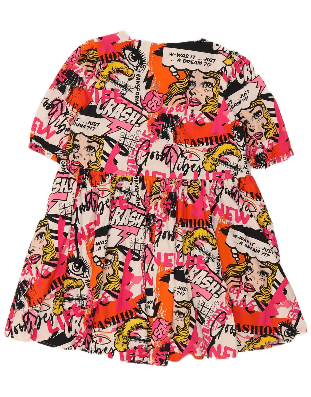 Mohito Vestido escalonado animado para mujer EU 36 Pequeño Algodón multicolor