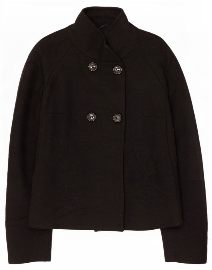 Benetton Chaquetón Mujer IT 46 Large Lana Negra