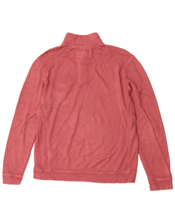 Ted Baker - Sudadera con cuello y cremallera para hombre, talla 4, viscosa rosa grande