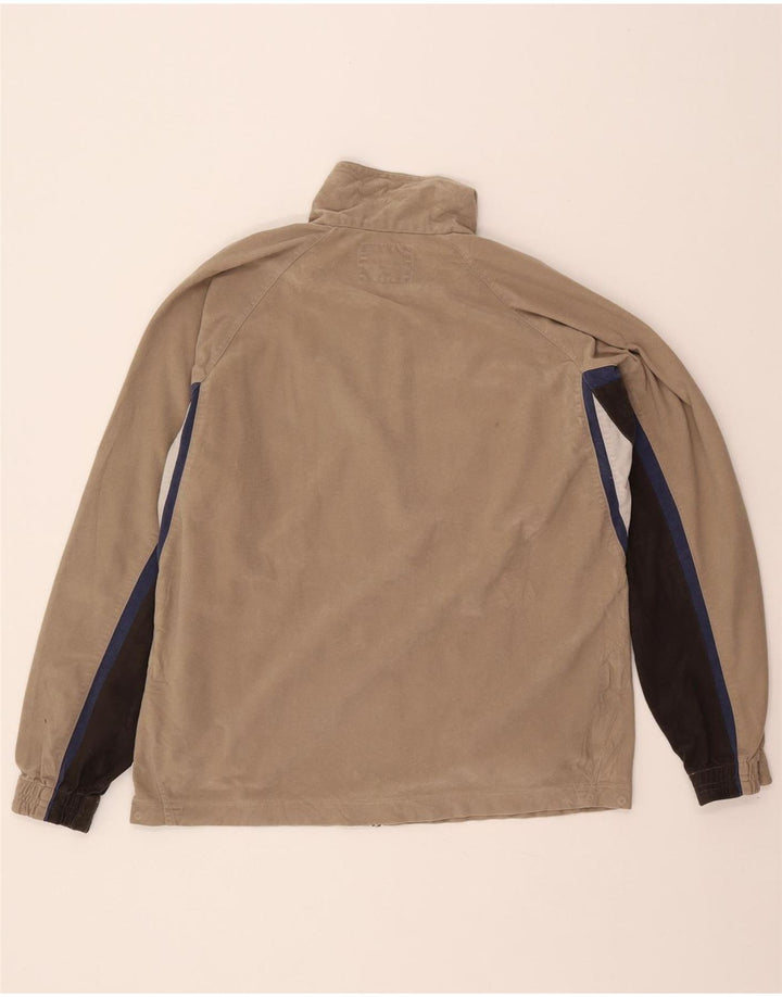 Diadora Chaqueta de chándal para hombre ES 38 Medium Beige Colorblock Poliéster