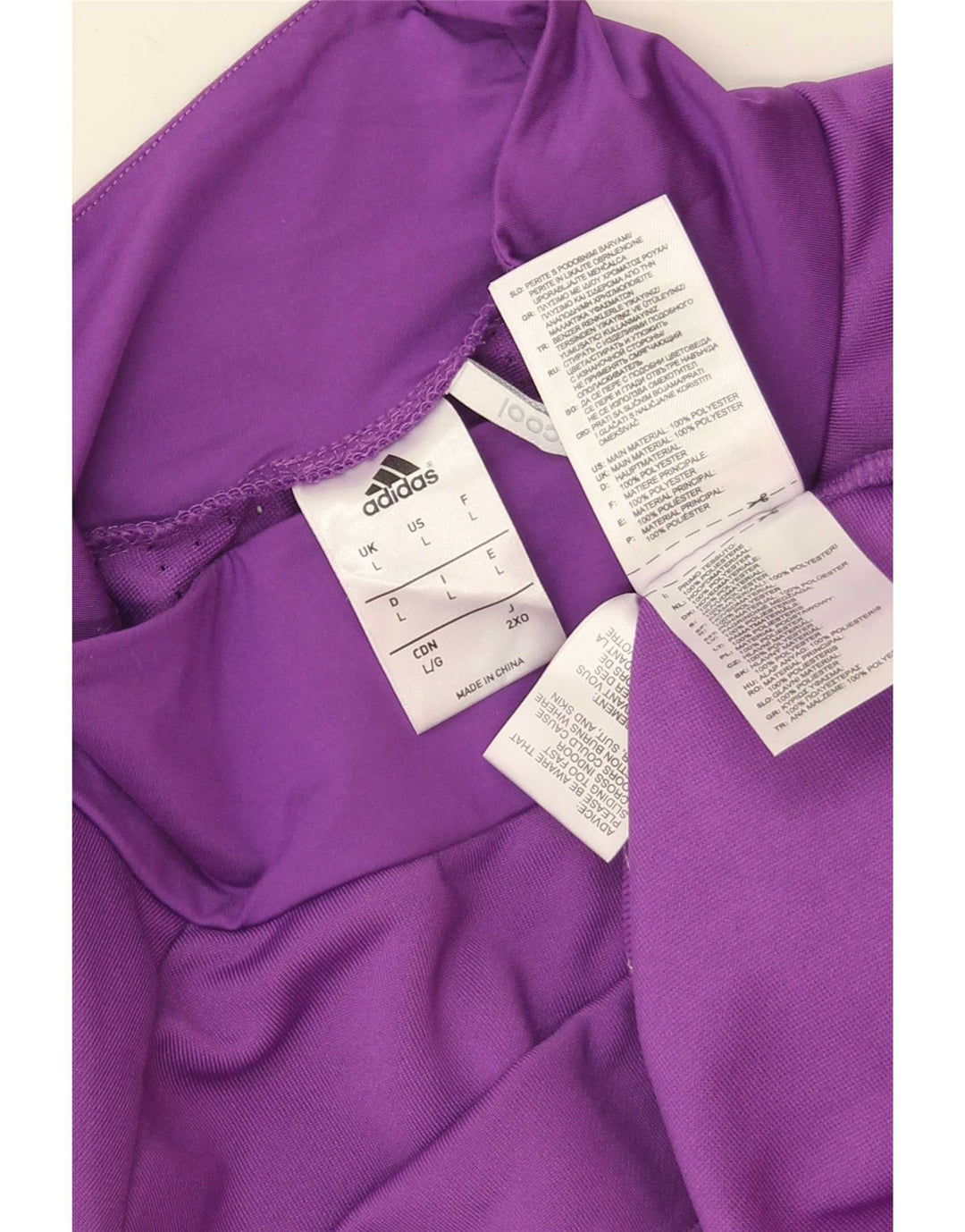Adidas Mens Climacool Running Top Manga Larga Poliéster Púrpura Grande