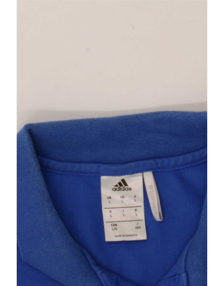 Polo Adidas Hombre Grande Azul
