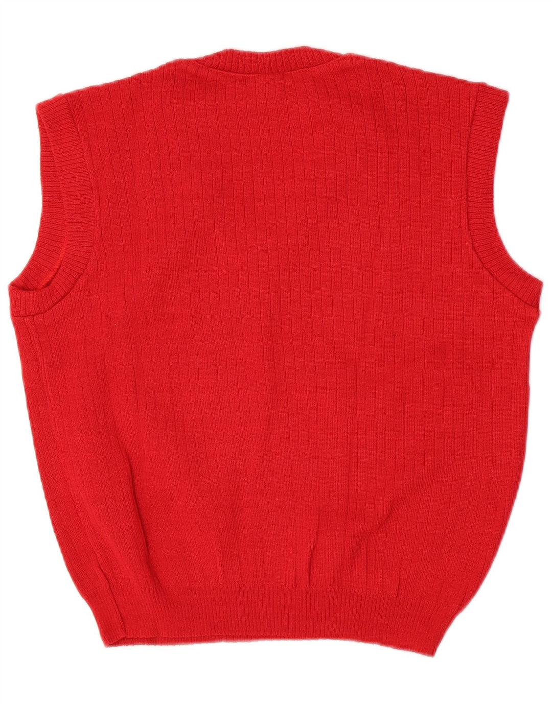 Vintage mujer chaleco camiseta sin mangas EU 46 XL rojo