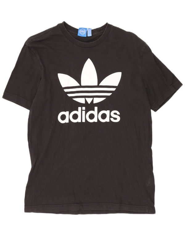 Adidas - Camiseta gráfica para hombre, talla mediana, algodón negro