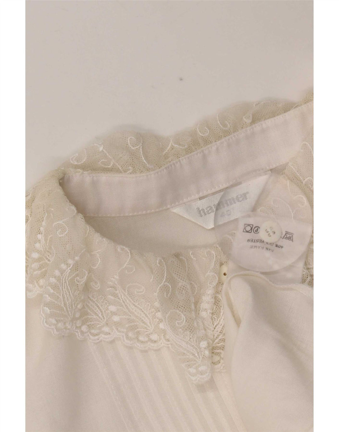 Blusa estilo camisa para mujer Hammer EU 40 Ramio blanco mediano