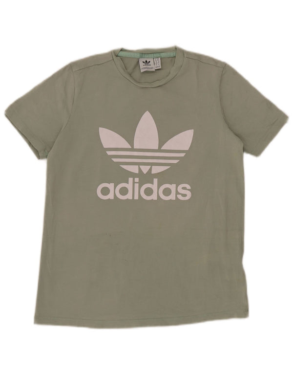 Adidas Camiseta gráfica para mujer Top UK 10 Small Green