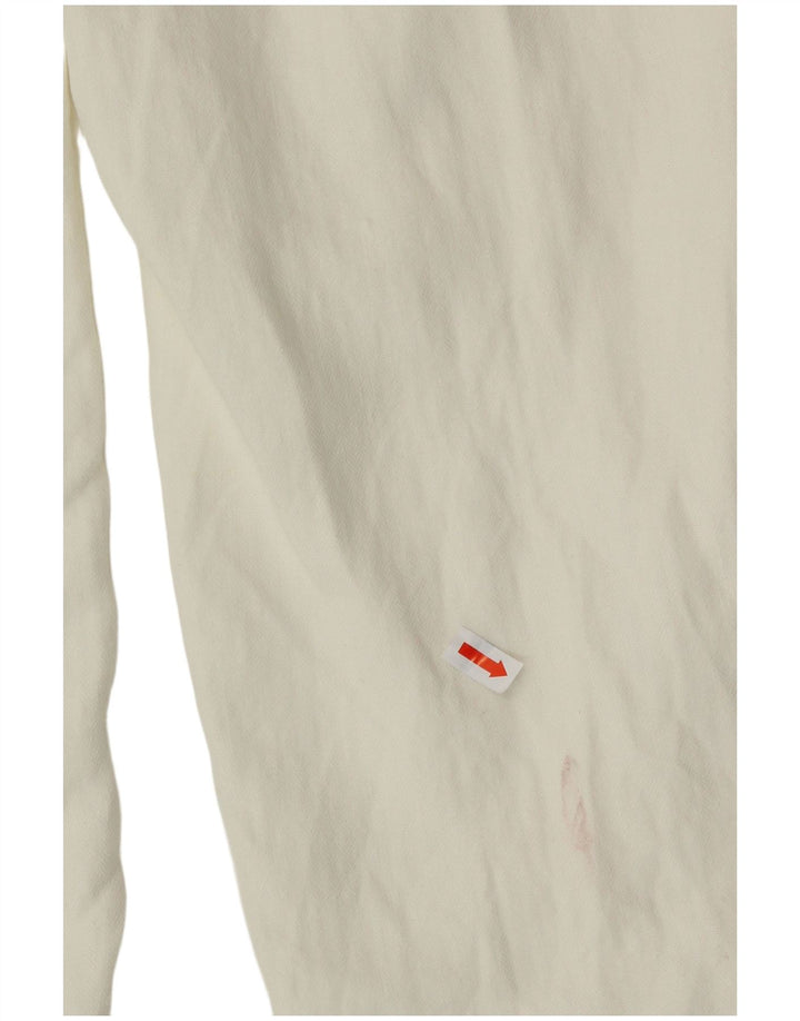 MASSIMO DUTTI Mens Slim Cropped Trousers EU 44 Large W34 L25 White