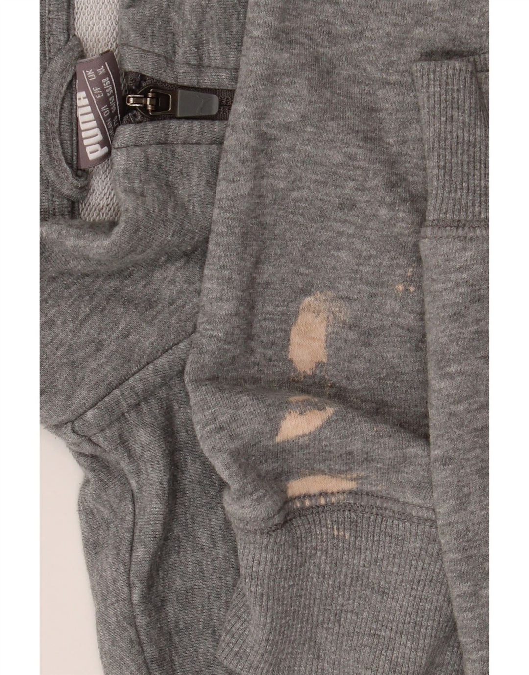 Puma Hombre Gráfico Chándal Top Chaqueta XL Gris Algodón