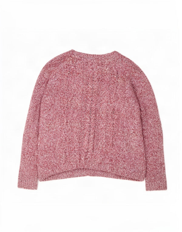 Suéter tipo jersey con cuello redondo para mujer de Fat Face UK 40 XL Algodón moteado rosa