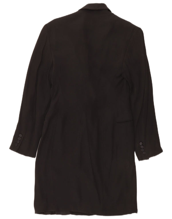 Ralph Lauren Abrigo de doble botonadura para mujer US 8 Mediano Acetato negro
