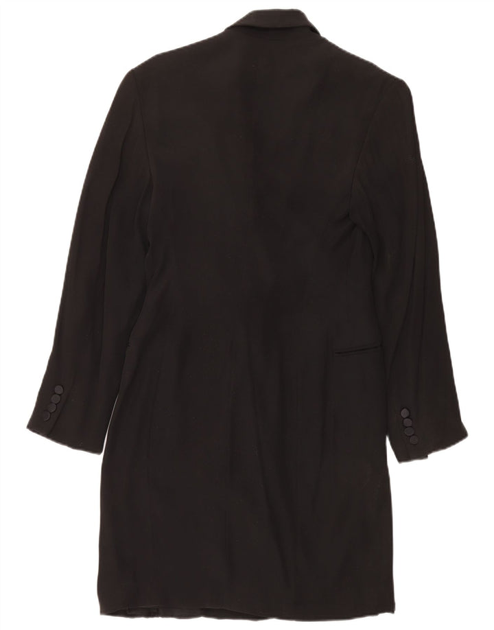 Ralph Lauren Abrigo de doble botonadura para mujer US 8 Mediano Acetato negro