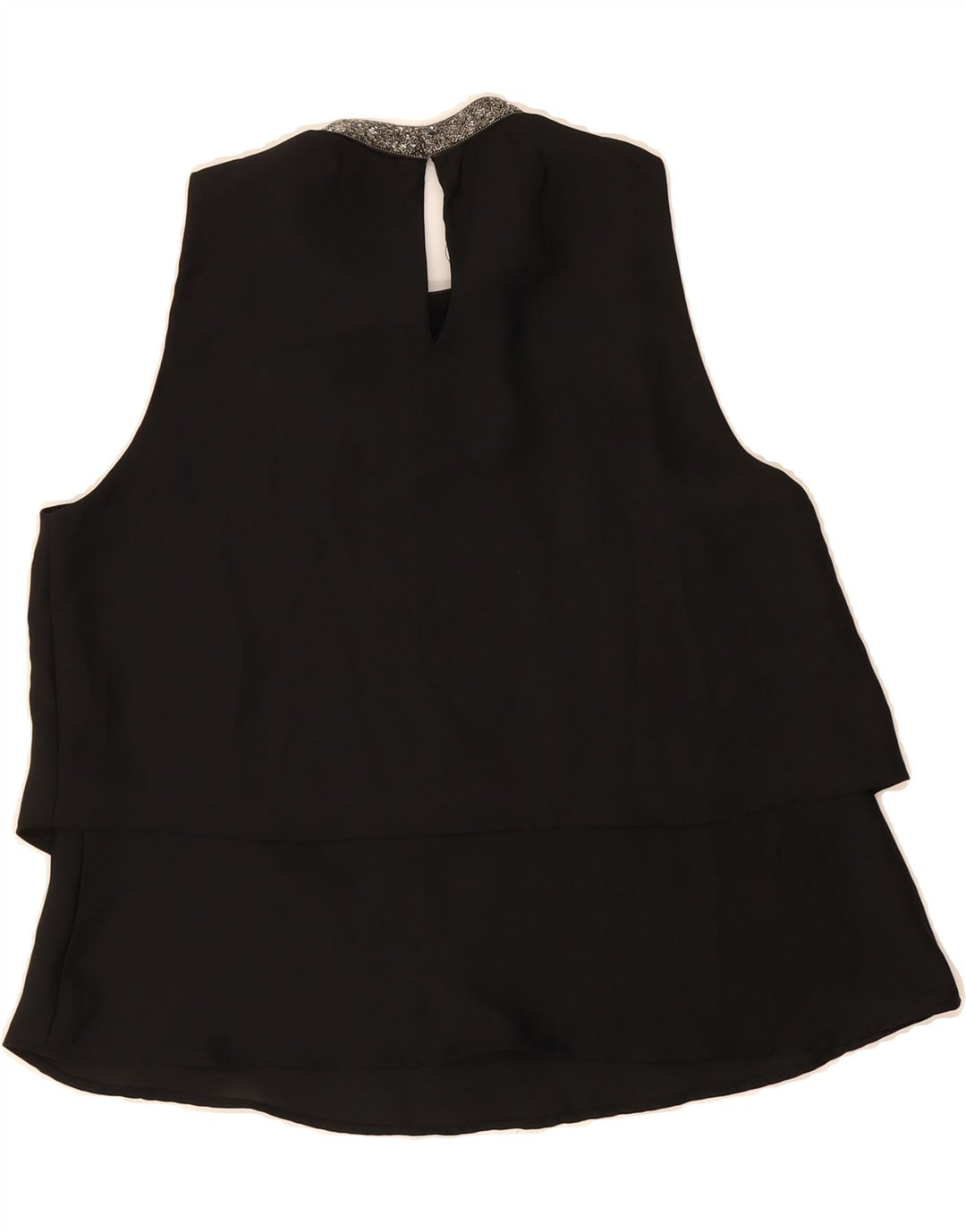 ZARA Womens Sleeveless Blouse Top UK 10 Small Black Vintage Zara and Second-Hand Zara from Messina Hembry 