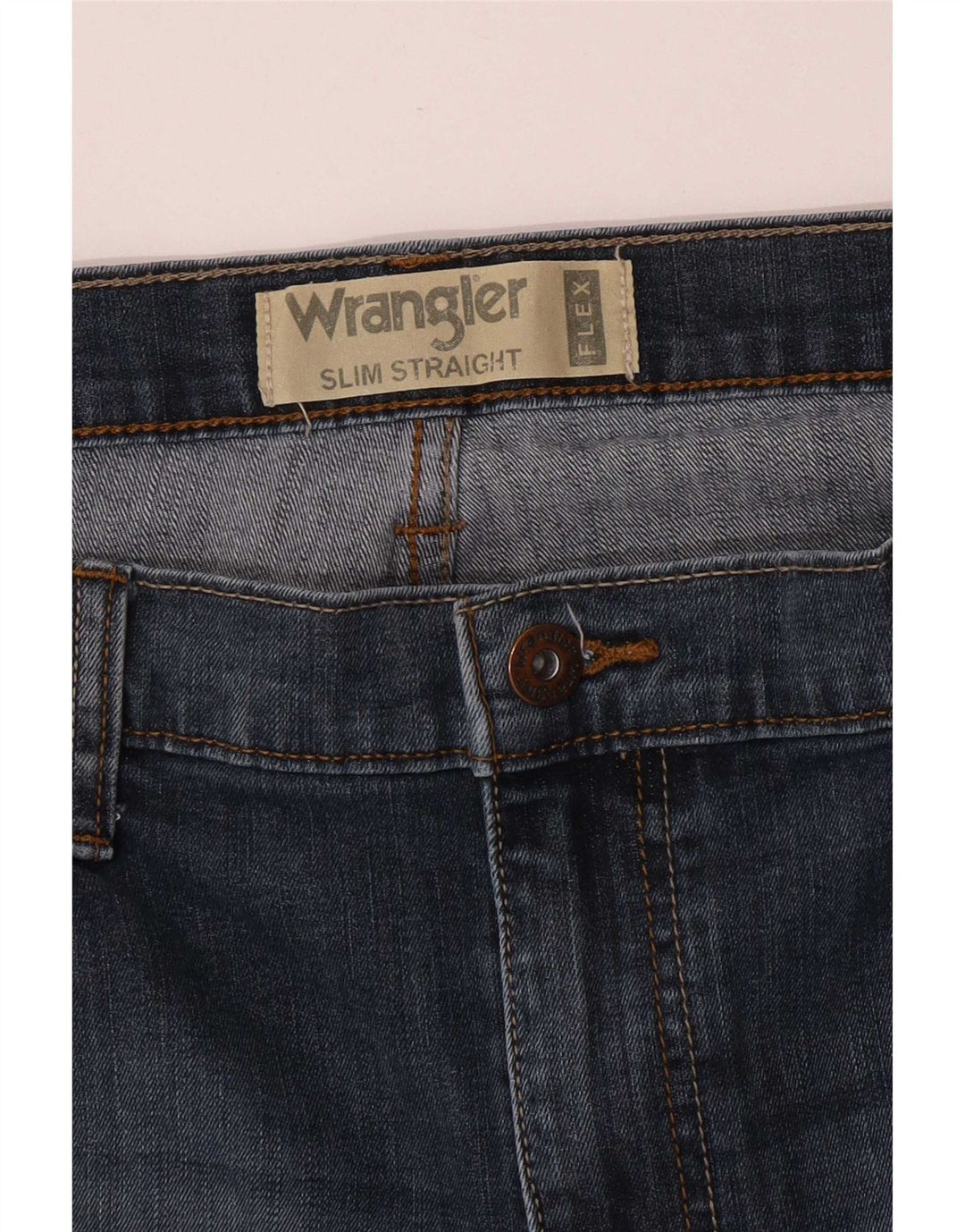 Wrangler Vaqueros rectos ajustados para hombre W38 L30 Azul