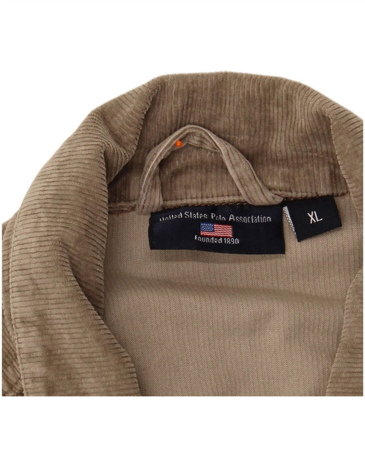 ASSN DE POLO DE EE. UU. Chaqueta de pana para hombre UK 42 XL Beige