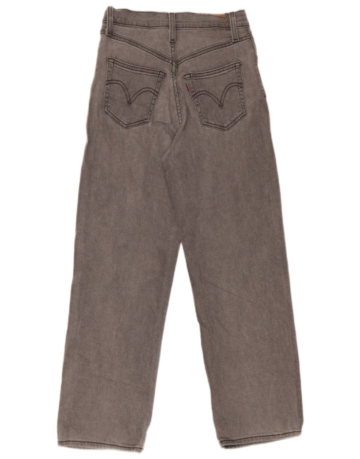 LEVI'S Jeans de pierna ancha y cintura alta para mujer W24 L27 Gris