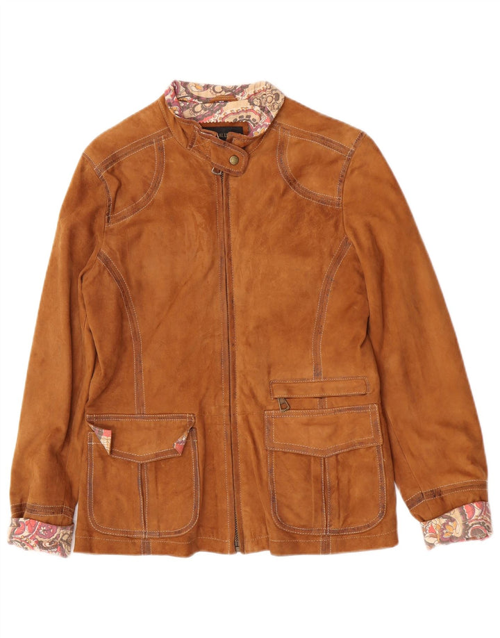 Chaqueta de ante vintage para mujer IT 44 Cuero beige medio
