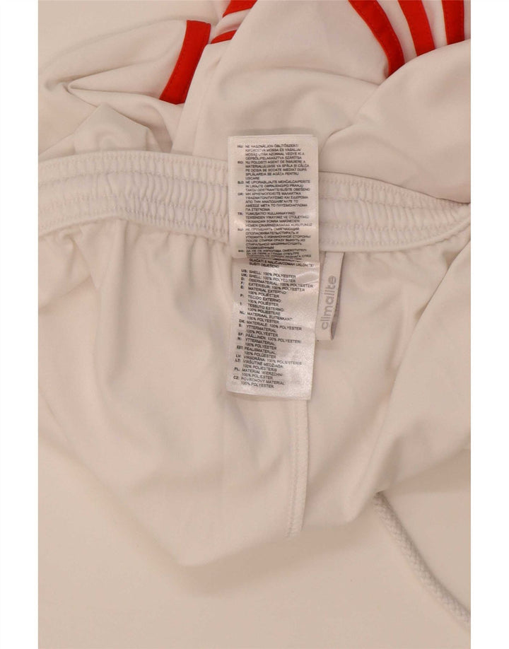 Adidas Mens Climalite Sport Shorts Medio Blanco Poliéster