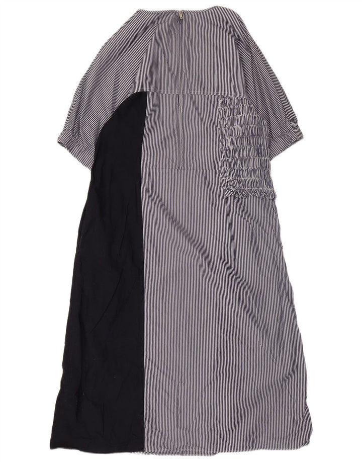 Vestido largo para mujer COS EU 44 XL Algodón a rayas azul marino