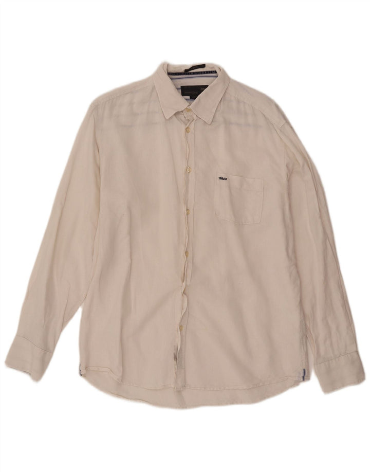 Marlboro Classics Mens Slim Fit Shirt Large White