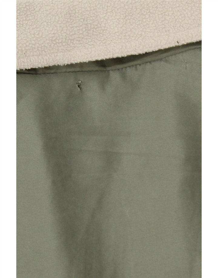 Marks & Spencer Chaqueta Parka Sherpa Extragrande para Mujer UK 40 Grande Verde