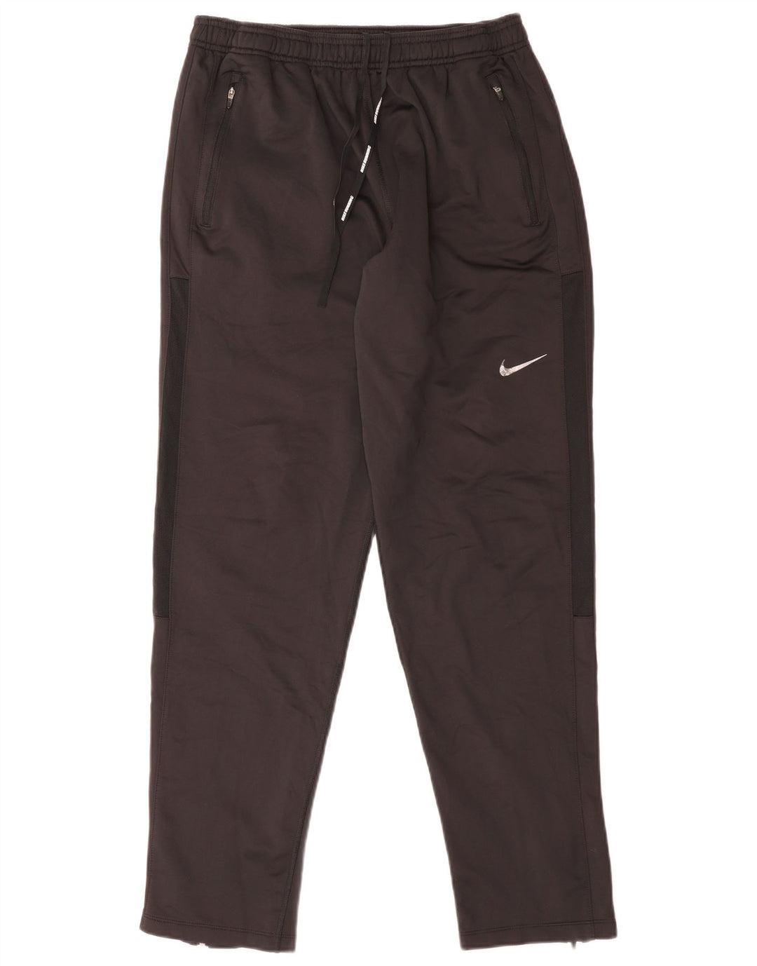 NIKE Mujer Dri Fit Chándal Pantalones UK 40 Grande Poliéster Negro