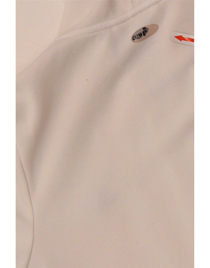 Adidas Sudadera con capucha y cremallera para mujer Reino Unido 12 Mediano Blanco Poliéster